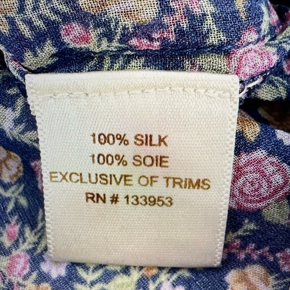 Anthropologie, One Fine Day, short sleeve silk T-shirt top - Picture 5 of 8